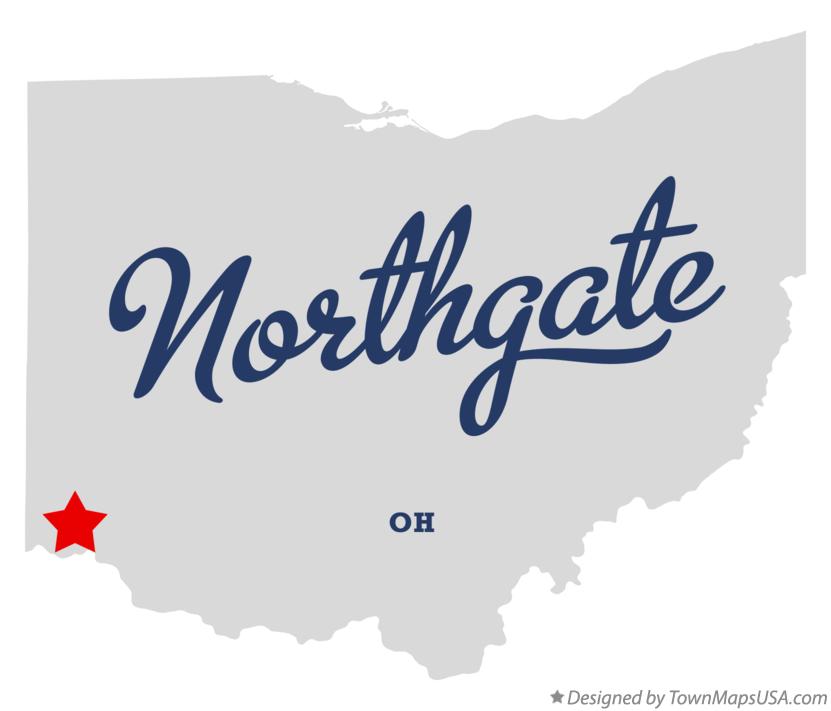 A residential street in Northgate, Ohio