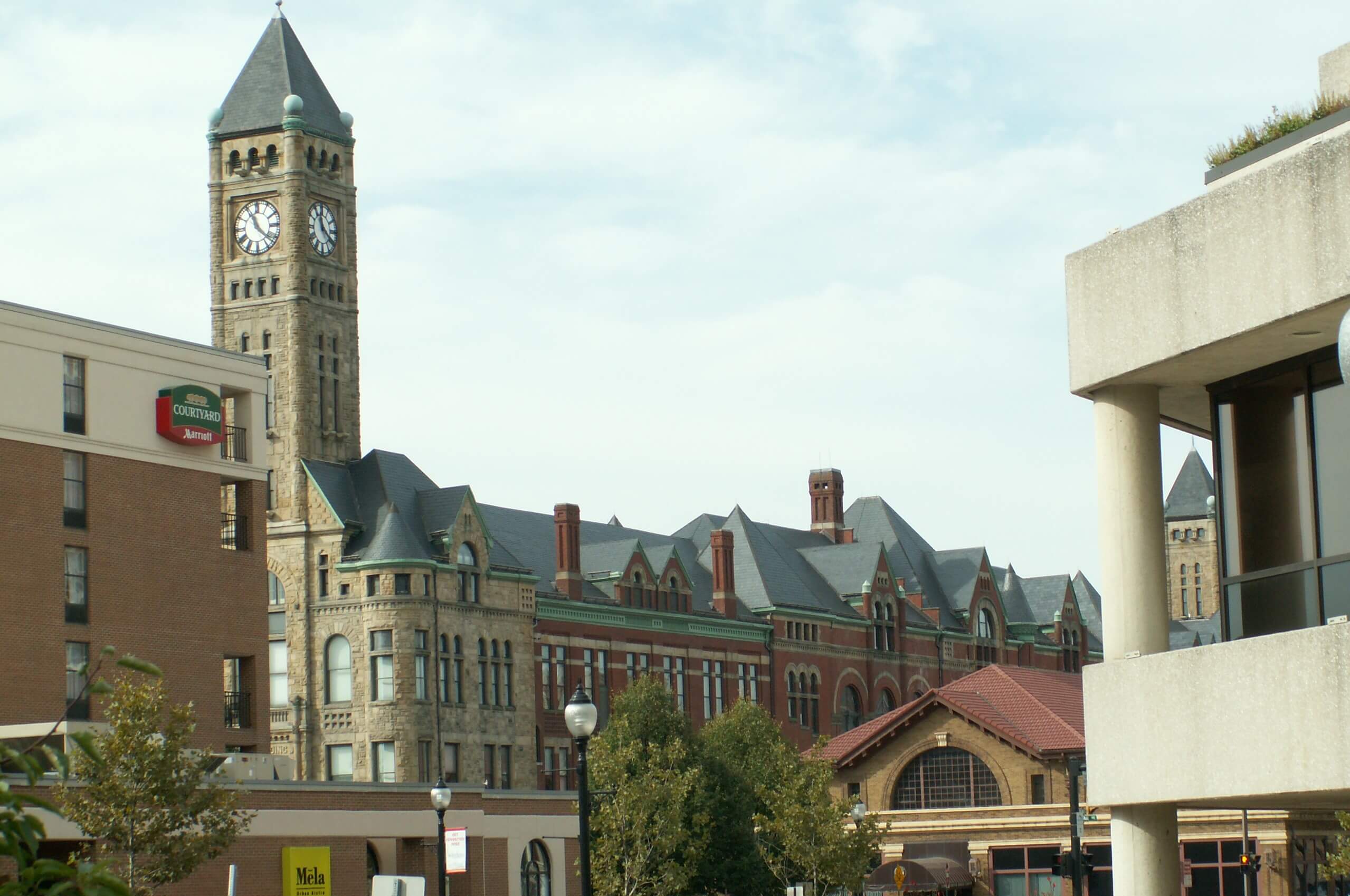 A residential street in Springfield, Ohio